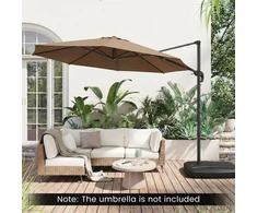 Promotions Pagrindas skėčiui 80x61x18 cm Juodas HDPE