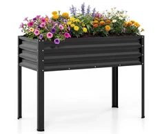 Promotions Pakelta daržinė lysvė 111.8x55.9x81.3 cm juodas metalas