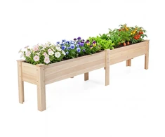 Promotions Pakelta daržo lysvė 240x43,5x51,5 cm natūralaus eglės medžio