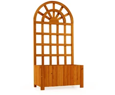 Promotions Pakelta daržovių lysvė 61x30,5x122 cm ruda mediena