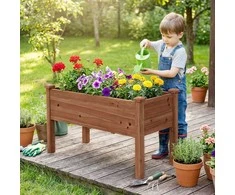 Promotions Pakelta lysvė, 120x43.5x51 cm, medinė, sodinimo lovys