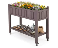 Promotions Pakelta vazoninė dėžė 108x44x88,5 cm Ruda sandėliavimo lentyna PP medžiaga