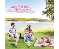Promotions Paplūdimio rinkinys, 170x195 cm skėtis, 56x51x69 cm kėdės, 200x200 cm pledas, rožinė