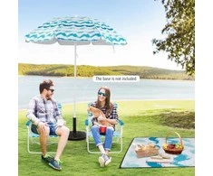 Promotions Paplūdimio komplektas, 170x195 cm skėtis, 56x51x69 cm kėdės, 200x200 cm antklodė, mėlyna