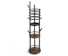 Promotions Papuošalų stovas, 33x148,5 cm, juodas, besisukanti metalinė saugykla
