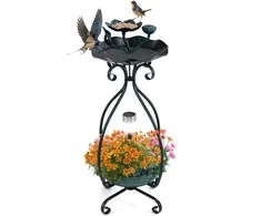 Promotions Lauko paukščių vonelė ir lesykla, 30,5x30,5x78,7 cm, bronzos spalvos