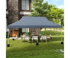 Promotions Pavėsinė 610x305x317-317,5 cm pilka, sulankstoma