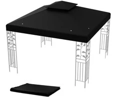 Promotions Paviljono stogo keitimas, 3x3 m, juodas