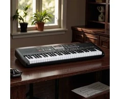 Promotions Pianinas, 61 klavišų elektroninis klaviatūra, 85x28x12 cm, juoda
