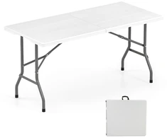 Promotions Pikniko stalas 152x70x74 cm Juodas Sulankstomas HDPE