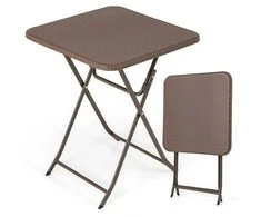 Promotions Sulankstomas pikniko stalas, 59.7x59.7x72.4 cm, kavos spalvos