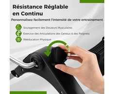 Promotions Po stalu esantis treniruoklis su LCD ekranu juodas