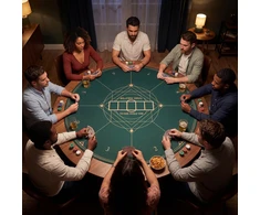 Promotions Pokerio kilimėlis 120 cm žalias guminis