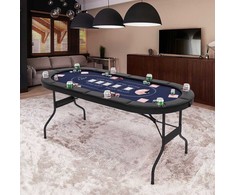 Promotions Pokerio stalas, 182x82x75 cm, juodas