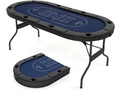Promotions Pokerio stalas, 182x82x75 cm, juodas