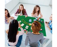 Promotions Pokerio žetonų rinkinys, 500 vienetų, 56x20x6,5 cm, juoda sidabrinė