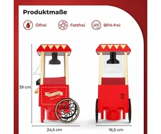 Promotions Popkornų aparatas 16,5x24,5x39 cm Raudonas karšto oro prietaisas