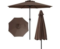 Promotions Lauko skėtis, 259.1x259.1x225.6 cm, rudas