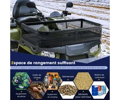 Promotions Priekinis ATV krepšys, įkraunamas iš priekio, 92x44x16,5 cm, juodas