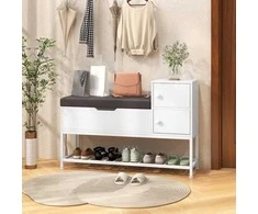 Promotions Prieškambario suoliukas, 100x30x68 cm, balta