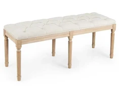 Promotions Prieškambario suoliukas, 119.4x40.6x48.3 cm, smėlio spalvos, apmuštas