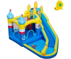 Promotions Pripučiamas batutas su vandens čiuožykla ir baseinu 431.8x289.6x259 cm Daugiaspalvis
