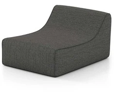 Promotions Pripučiamas poilsio krėslas, 126x106x66 cm, pilkas, nuimamas užvalkalas