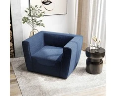 Promotions Pripučiamoji sofa 104x81x67 cm mėlyna, nešiojama