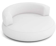 Promotions Pripučiamoji sofa, 160x164x61,5 cm, balta