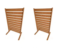 Promotions Privatumo tvoros skydai 2 vnt., 93x63,5x154,5 cm, rudi