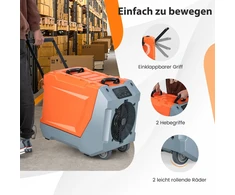 Promotions Profesionalus drėgmės surinktuvas su pompa 85 l/dieną 57x34x47 cm oranžinis/pilkas