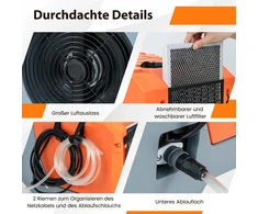Promotions Profesionalus drėgmės surinktuvas su pompa 85 l/dieną 57x34x47 cm oranžinis/pilkas