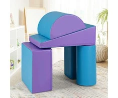 Promotions Putų statybiniai blokeliai, 39.9x39.9x20.3 cm, violetinė raudona tamsiai mėlyna žalia