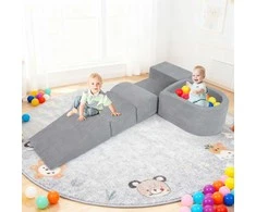 Promotions Putų statybinių blokų rinkinys, 61x46x30 cm, pilka, veliūriniai užvalkalai