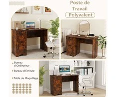 Promotions Rašomasis stalas, 109x50x75 cm, Rudas