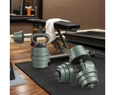 Promotions Reguliuojamų svorių hantelių rinkinys, 20 kg, juoda ir pilka
