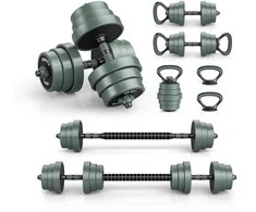 Promotions Reguliuojamų svorių hantelių rinkinys, 20 kg, juoda ir pilka