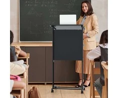 Promotions Riedanti pakylos stovėjimo vieta, 60x40x108,5 cm, juoda