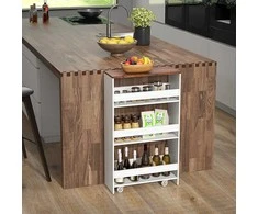 Promotions Vėžimėlis daiktams laikyti, 48,3x20,3x81,3 cm, baltas ir rudas