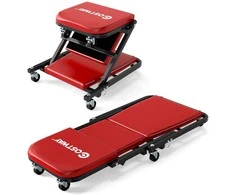 Promotions Mobilus dirbtuvės stalas, 2-in-1 konvertuojamas, 150 kg talpa, raudonas