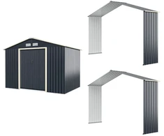 Promotions Sandėliavimo angaras 277x255x202 cm Pilkas metalas