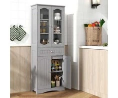 Promotions Laikymo spintelė, 60x30x160 cm, Juoda Balta