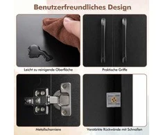 Promotions Sandėliavimo spintelė, 108x33x30.5 cm, juoda