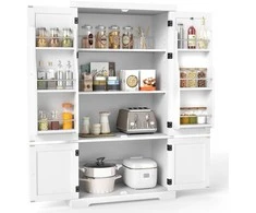Promotions Sandėliavimo spintelė 77x40x139 cm balta, laikymas