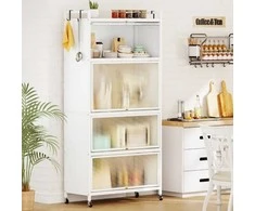 Promotions Sandėliavimo spintelė 80,5x40x162 cm balta, metalas, laikymas