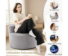 Promotions Sėdmaišis 82x82x59 cm Pilkas Pliušas