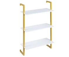 Promotions Sieninė lentyna 53x23x90 cm Balta metalinė konstrukcija