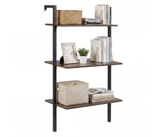 Promotions Sieninės lentynos 53,5x29,5x96 cm ruda metalas ir medis