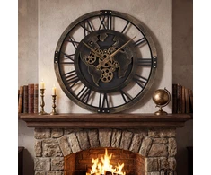 Promotions Sieninis laikrodis 68.6x68.6x4.1 cm Rudas metalas