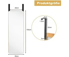Promotions Sieninis veidrodis, 100x35 cm, natūralus